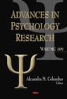 Advances in Psychology Research. Volume 109 - eBook