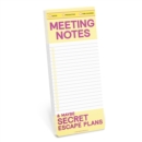 Knock Knock Meeting Notes Make-a-List Pads - Book