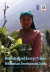 Decentralized Energy Access and the Millennium Development Goals - eBook