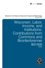 Wisconsin, Labor, Income, and Institutions : Contributions from Commons and Bronfenbrenner - eBook