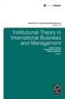 Institutional Theory in International Business - eBook