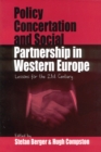 Policy Concertation and Social Partnership in Western Europe : Lessons for the Twenty-first Century - eBook
