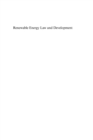 Renewable Energy law and Development : Case Study Analysis - eBook
