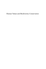 Human Values and Biodiversity Conservation : The Survival of Wild Species - eBook