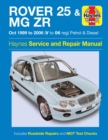 Rover 25 & MG ZR Petrol & Diesel (Oct 99 - 06) Haynes Repair Manual - Book