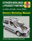 Citroen Berlingo & Peugeot Partner Diesel (June 08 - 16) 08 to 16 Haynes Repair Manual - Book