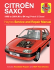 Citroen Saxo Petrol & Diesel (96 - 04) Haynes Repair Manual - Book