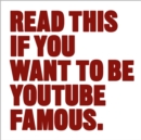 Read This if You Want to Be YouTube Famous - Book