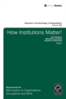 How Institutions Matter! - eBook