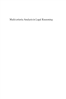 Multi-criteria Analysis in Legal Reasoning - eBook