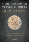 A Dictionary of Classical Greek Quotations - eBook