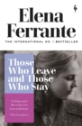 Those Who Leave and Those Who Stay - eBook