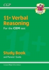 11+ CEM Verbal Reasoning Study Book (with Parents' Guide & Online Edition) - Book