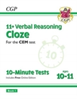 11+ CEM 10-Minute Tests: Verbal Reasoning Cloze - Ages 10-11 Book 1 (with Online Edition) - Book