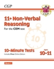 11+ CEM 10-Minute Tests: Non-Verbal Reasoning - Ages 10-11 Book 1 (with Online Edition) - Book