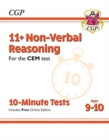 11+ CEM 10-Minute Tests: Non-Verbal Reasoning - Ages 9-10 (with Online Edition) - Book