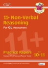 11+ GL Non-Verbal Reasoning Practice Papers: Ages 10-11 Pack 2 (inc Parents' Guide & Online Ed) - Book