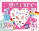 I Love Unicorns Sticker Activity Case - Book