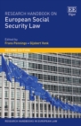 Research Handbook on European Social Security Law - Book