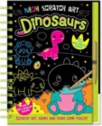 Neon Scratch Art Dinosaurs - Book