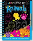 Neon Scratch Art Animals - Book