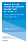 Research in the History of Economic Thought and Methodology : Including a Symposium on David Gordon: American Radical Economist - eBook