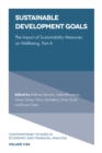 Sustainable Development Goals : The Impact of Sustainability Measures on Wellbeing - Book