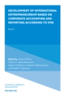 Development of International Entrepreneurship Based on Corporate Accounting and Reporting According to IFRS : Part A - Book