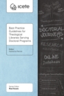 Best Practice Guidelines for Theological Libraries Serving Doctoral Programs - eBook