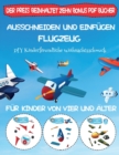 DIY Kinderfreundliche Weihnachtsschmuck : Ausschneiden und Einfugen - Flugzeug - Book