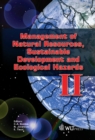 Management of Natural Resources, Sustainable Development and Ecological Hazards : No. 2 - eBook