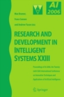 Research and Development in Intelligent Systems XXIII : Proceedings of AI-2006, The Twenty-sixth SGAI International Conference on Innovative Techniques and Applications of Artificial Intelligence - eBook