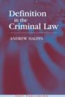 Definition in the Criminal Law - eBook