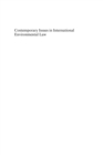 Contemporary Issues in International Environmental Law - eBook