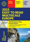 2023 Philip's Easy to Read Multiscale Road Atlas Europe : (A4 Flexiback) - Book