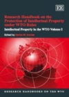 Research Handbook on the Protection of Intellectual Property under WTO Rules : Intellectual Property in the WTO Volume I - eBook