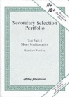 Secondary Selection Portfolio : More Mathematics Practice Papers (Standard Version) Test Pack 8 - Book