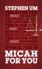 Micah For You : Acting Justly, Loving Mercy - Book