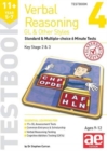 11+ Verbal Reasoning Year 5-7 GL & Other Styles Testbook 4 : Standard & Multiple-choice 6 Minute Tests - Book