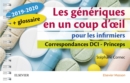 Les generiques en un coup d'oeil pour les infirmiers 2019-2020 : Correspondances DCI - Princeps - eBook