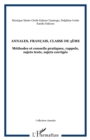 Annales francais classe de 3e : Methodes et conseils pratiques, rappels, sujets tests, sujets corriges - eBook