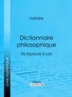 Dictionnaire philosophique - eBook