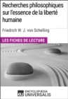 Recherches philosophiques sur l'essence de la liberte humaine de Schelling - eBook
