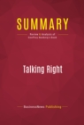 Summary: Talking Right - eBook