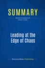 Summary: Leading at the Edge of Chaos - eBook