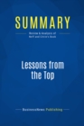 Summary: Lessons from the Top - eBook