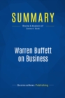 Summary: Warren Buffett on Business - eBook