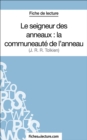Le seigneur des anneaux : la communeaute de l'anneau : Analyse complete de l'oeuvre - eBook