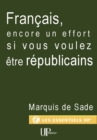 Francais, encore un effort si vous voulez etre republicains - eBook