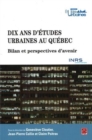 Dix ans d'etudes urbaines au Quebec - eBook